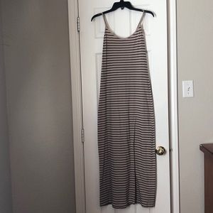 Long dress with skinny straps